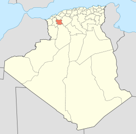 Localisation de la Wilaya de Saïda