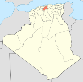 Localisation de la Wilaya de Médéa