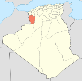 Localisation de la Wilaya de Naâma