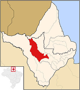 Localisation de Pedra Branca do Amapari sur une carte