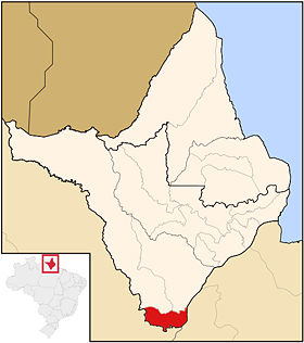 Localisation de Vitória do Jari sur une carte
