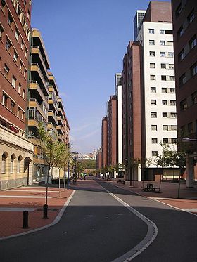 Quartier d'Ametzola à Bilbao