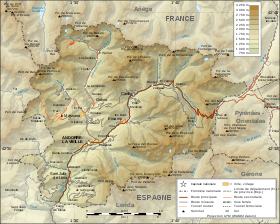 carte : Géographie d'Andorre