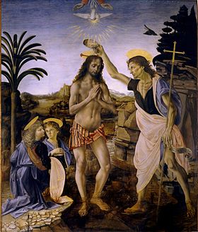 Image illustrative de l'article Le Baptême du Christ (Verrocchio)