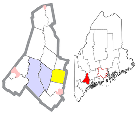 Androscoggin County Maine Incorporated Areas Sabattus Highlighted.png