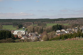 Le village vu depuis le sud