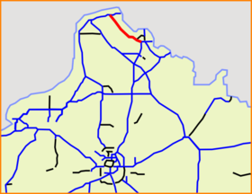 Carte de l’autoroute A 25