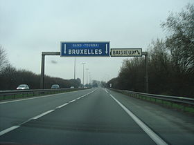 Photographie de la route A 27 : A27 au niveau de Baisieux