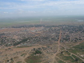 Vue aérienne d'Aweil