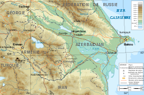 carte : Géographie de l'Azerbaïdjan