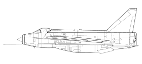 BAC Lightning F Mk.6 silhouette no insignia.svg