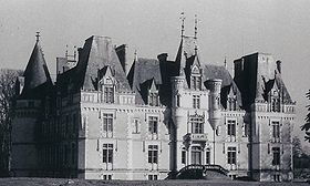 Château de la Beuvrière en 1968, façade sud