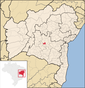 Localisation de Abaíra sur une carte