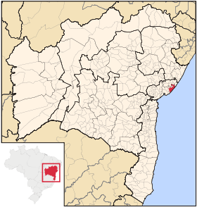 Localisation de Camaçari sur une carte