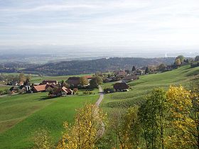 Vue aérienne de Balm bei Günsberg