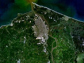 Barranquilla vue par satellite