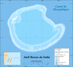 Carte de l'île Bassa-da-India.