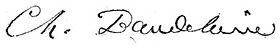 Signature de Charles Baudelaire