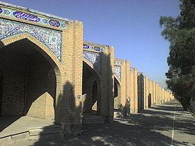 Le mausolée de l'Ayatollah Khomeini à côté du cimetière