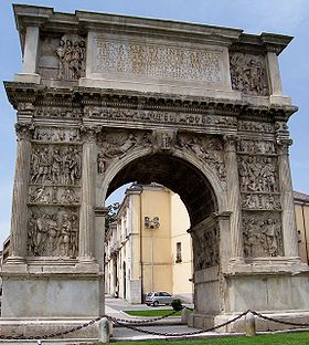 Arc de Trajan, façade nord