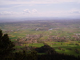 Vue aérienne de Bettlach