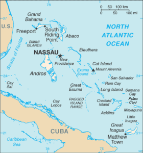 carte : Géographie des Bahamas