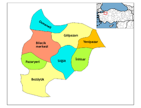 Districts de la province de Bilecik