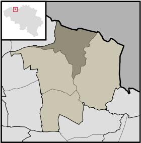 Localisation de Boekhoute au sein d'Assenede