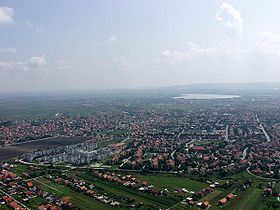 Vue aérienne de Borča