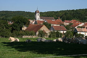 Vue de l'Eglise et du village