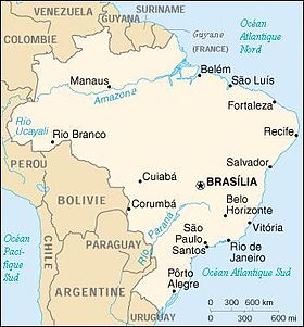 carte : Géographie du Brésil