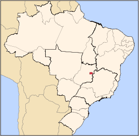 Localisation de Brasilia sur une carte