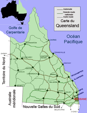 Localisation de Brisbane