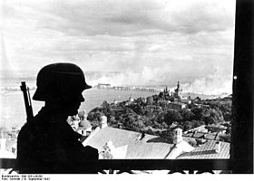 Bundesarchiv Bild 183-L20208, Ukraine, Kiew, deutscher Wachposten auf der Zitadelle.jpg