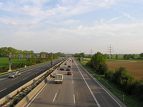 La E451 en direction de Francfort-sur-le-Main