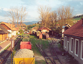Gare du chemin de fer forestier Čiernohronská železnica