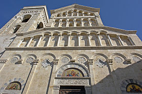 Façade de la Cathédrale Sainte-Marie (Cagliari)