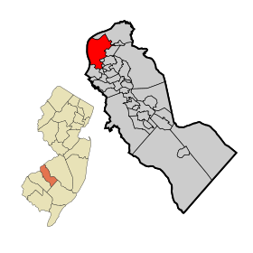Camden County New Jersey Incorporated and Unincorporated areas Camden Highlighted.svg