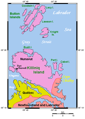Carte de l'île de Killiniq