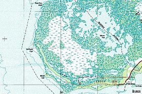 Carte topographique du cap Sable.