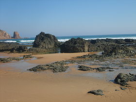 La plage et ses rochers