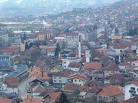 Vue générale de la Čaršija de Doboj