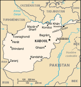 carte : Géographie de l'Afghanistan