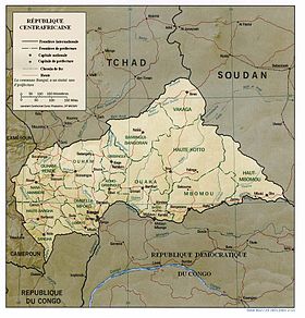 carte : Géographie de la République centrafricaine