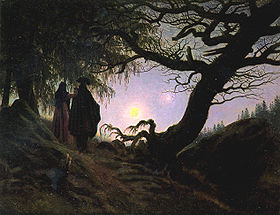 Image illustrative de l'article Homme et Femme contemplant la Lune