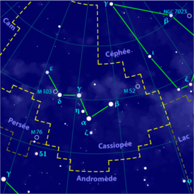Image illustrative de l'article Cassiopée (constellation)