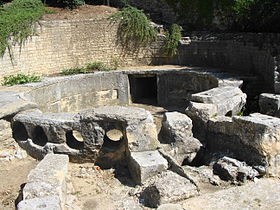 Vestiges du castellum divisorium de Nîmes