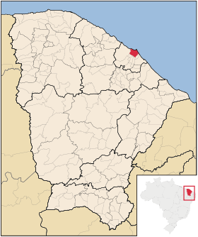 Localisation de Fortaleza sur une carte