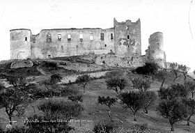 Château des Hospitaliers de Saint-Jean (ordre de Malte), dit château des Templiers, en 1887