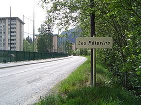 Le panneau à l'entrée du hameau
